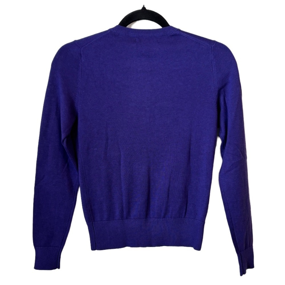 Banana Republic Purple Plum Cardigan Cotton Blend X-Small Petite NWT - Picture 2 of 9
